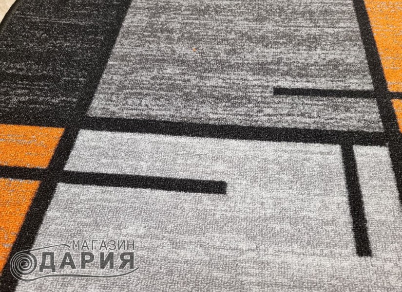 Мокетена пътека ERIKA 8010 grey/orange